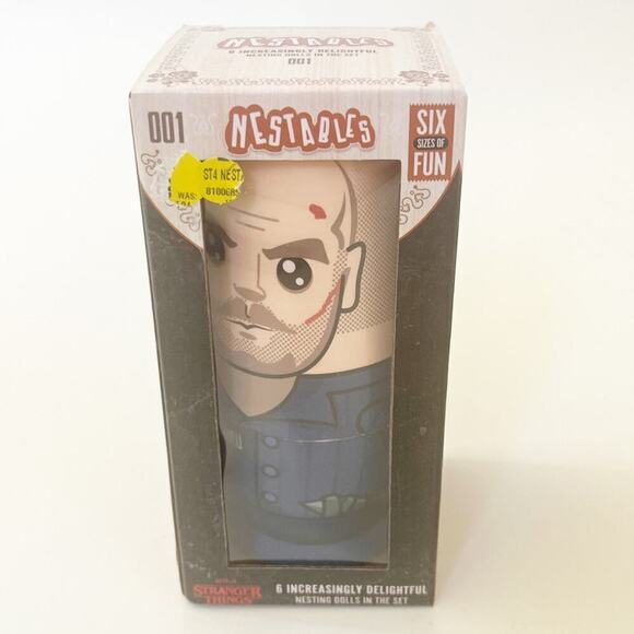 2022 Stranger Things Nestables Wooden Nesting Dolls (6 Dolls in 1) - Picture 1 of 1